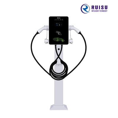 14KW 32A AC EV Lader Eenfase Type 2 vloerstandaard met 5m kabel