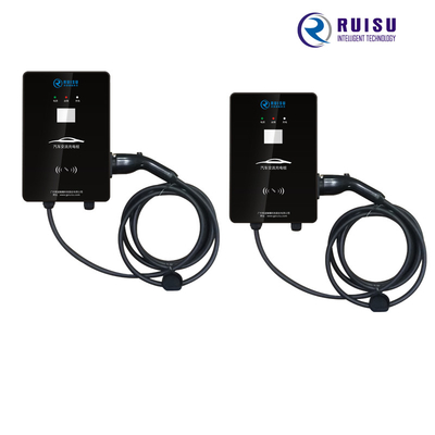 Wandgemonteerde AC EV-oplader 32A Type 2 draagbare Evse met LCD-scherm