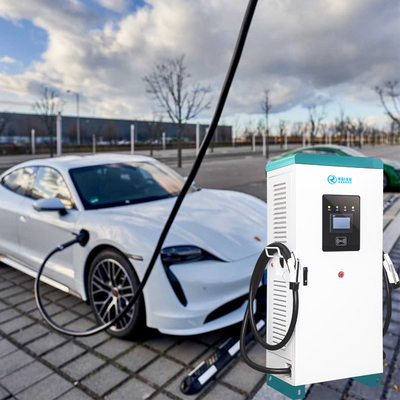Smart Ocpp Public 60kw EV Charger 3 Phase 380V met dubbele stekker