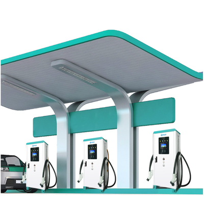Alles-in-één 120 kW EV-oplader op de vloer gemonteerd met 7-inch kleurenaanraakscherm