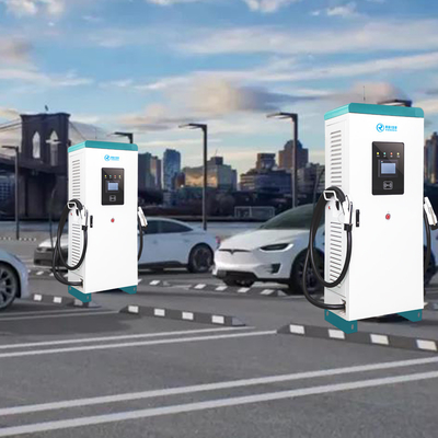 Snel opladen DC 120kw EV-oplader alles-in-één met dubbel laadpistool