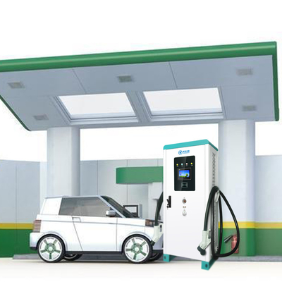 Snel opladen DC 120kw EV-oplader alles-in-één met dubbel laadpistool
