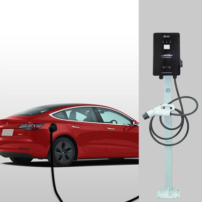 Wandgemonteerde AC EV-oplader 32A Type 2 draagbare Evse met LCD-scherm