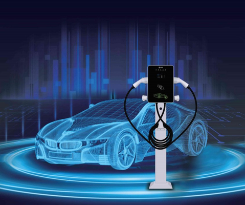 De Ladersposten van 30KW 100A EV met 5 van het Kabelmeters Kanon